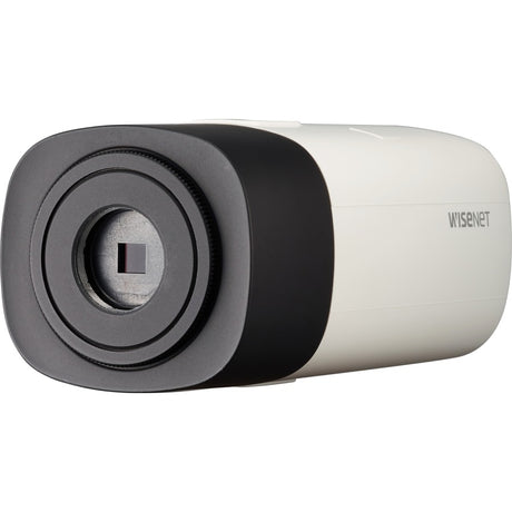 Wisenet XNB-8000 5 Megapixel Indoor/Outdoor HD Network Camera - Monochrome, Color - Box - Black, Ivory