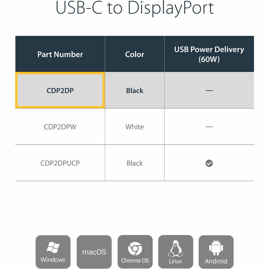 USB C TO DISPLAYPORT ADAPTER DP