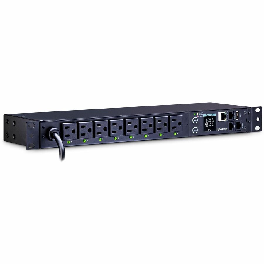 CyberPower PDU81001 100 - 120 VAC 15A Switched Metered-by-Outlet PDU
