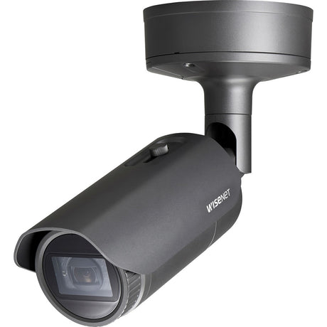 Wisenet XNO-6080R 2 Megapixel Outdoor Full HD Network Camera - Monochrome, Color - Bullet - Dark Gray