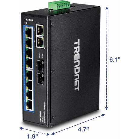 10Port HI Gigabit DinRailSwitc