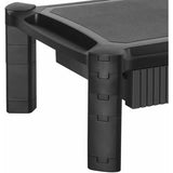 StarTech.com Adjustable Monitor Riser, Drawer, Monitors up to 32" (22lb/10kg), Adjustable Height, Monitor Stand, Computer Monitor Riser
