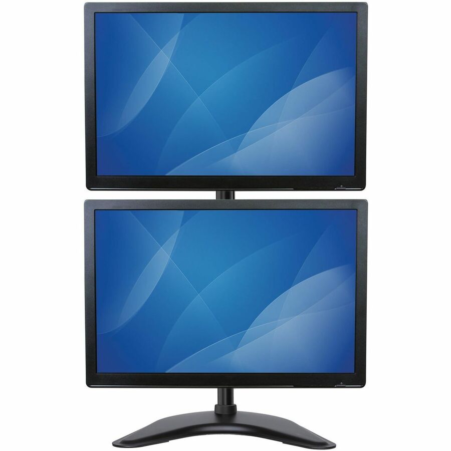 StarTech.com Vertical Dual Monitor Stand, Heavy Duty Steel, Monitors up to 27" (22lb/10kg), Vesa Monitor, Computer Monitor Stand