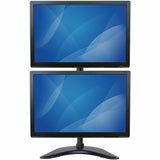 StarTech.com Vertical Dual Monitor Stand, Heavy Duty Steel, Monitors up to 27" (22lb/10kg), Vesa Monitor, Computer Monitor Stand