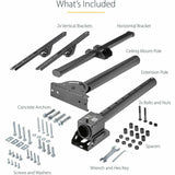 StarTech.com TV Ceiling Mount, Full-Motion Hanging Single Screen Vesa Mount for 32"-75" TVs / Displays - Height Adjustable Telescopic Pole