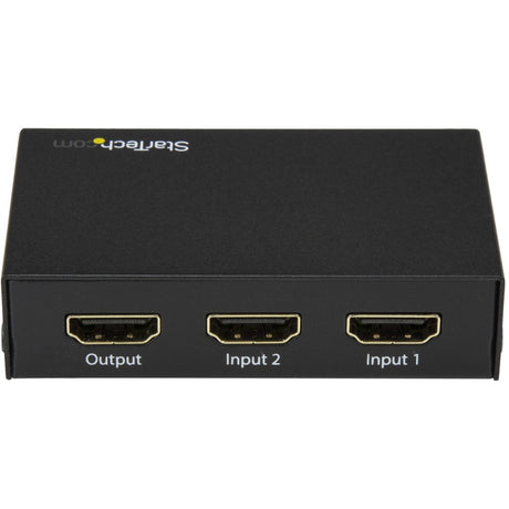 StarTech.com 2 Port HDMI Switch - 4K 60Hz - Supports HDCP - IR - HDMI Selector - HDMI Multiport Video Switcher - HDMI Switcher