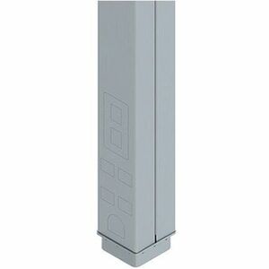 Wiremold Blank Steel Poles - 10ft Length - Ivory