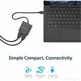 StarTech.com USB-C to Dual HDMI Adapter, USB Type-C Multi-Monitor MST Hub, Dual 4K 30Hz HDMI Laptop Display Extender/Splitter, Windows~