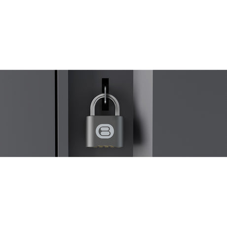 Bretford CUBE Cart AC for up to 32 Devices w/Back Panel, Charcoal Paint