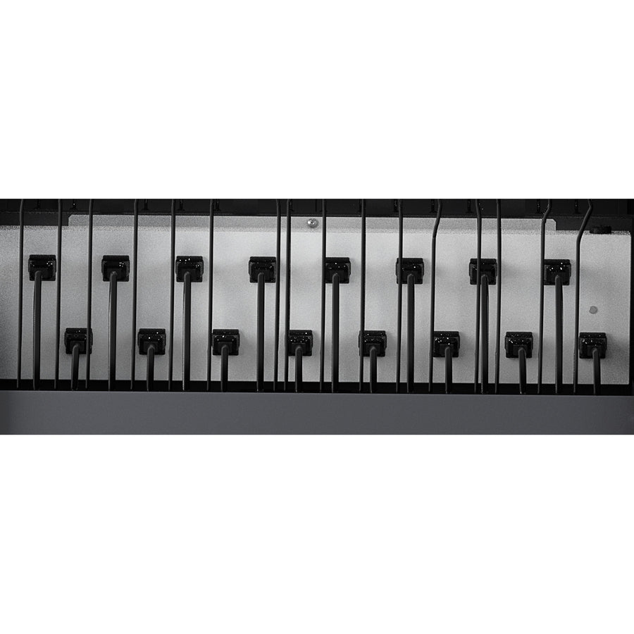 Bretford CUBE Cart AC for up to 32 Devices w/Back Panel, Charcoal Paint