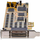StarTech.com 16 Port PCI Express Serial Card, Low-Profile, High-Speed PCIe Serial Card with 16 DB9 RS232 Ports, TAA