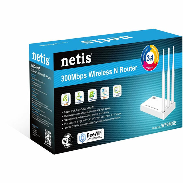 Netis WF2409E Wi-Fi 4 IEEE 802.11b/g/n Ethernet Wireless Router