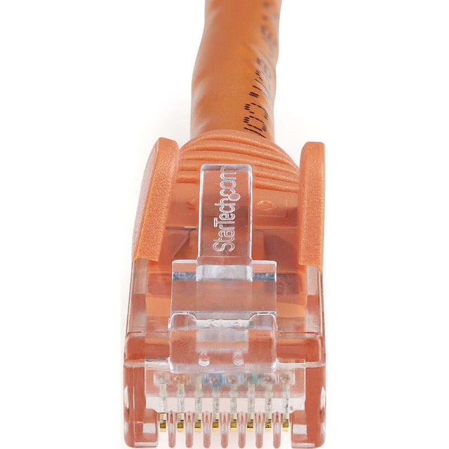 StarTech.com 1ft CAT6 Ethernet Cable - Orange Snagless Gigabit - 100W PoE UTP 650MHz Category 6 Patch Cord UL Certified Wiring/TIA