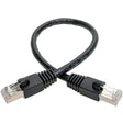 1FT CAT6A BLACK SNAGLESS
