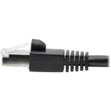 1FT CAT6A BLACK SNAGLESS