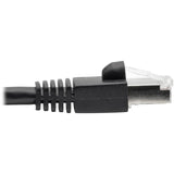 1FT CAT6A BLACK SNAGLESS