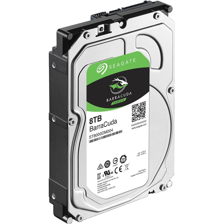 Seagate BarraCuda ST8000DM004 8 TB Hard Drive - 3.5" Internal - SATA (SATA/600)