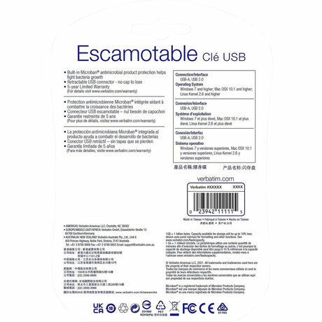 16GB USB Flash Drive - 5pk - Blue