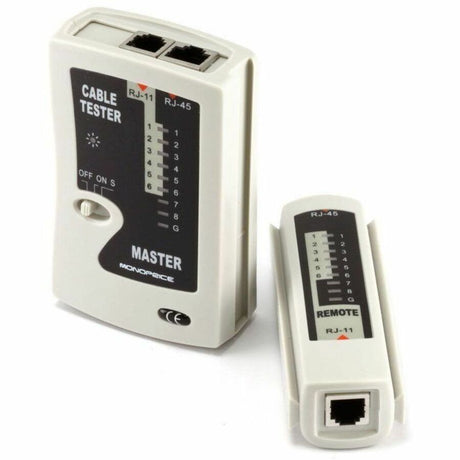 Monoprice RJ11 and RJ45 Modular Plug Tester