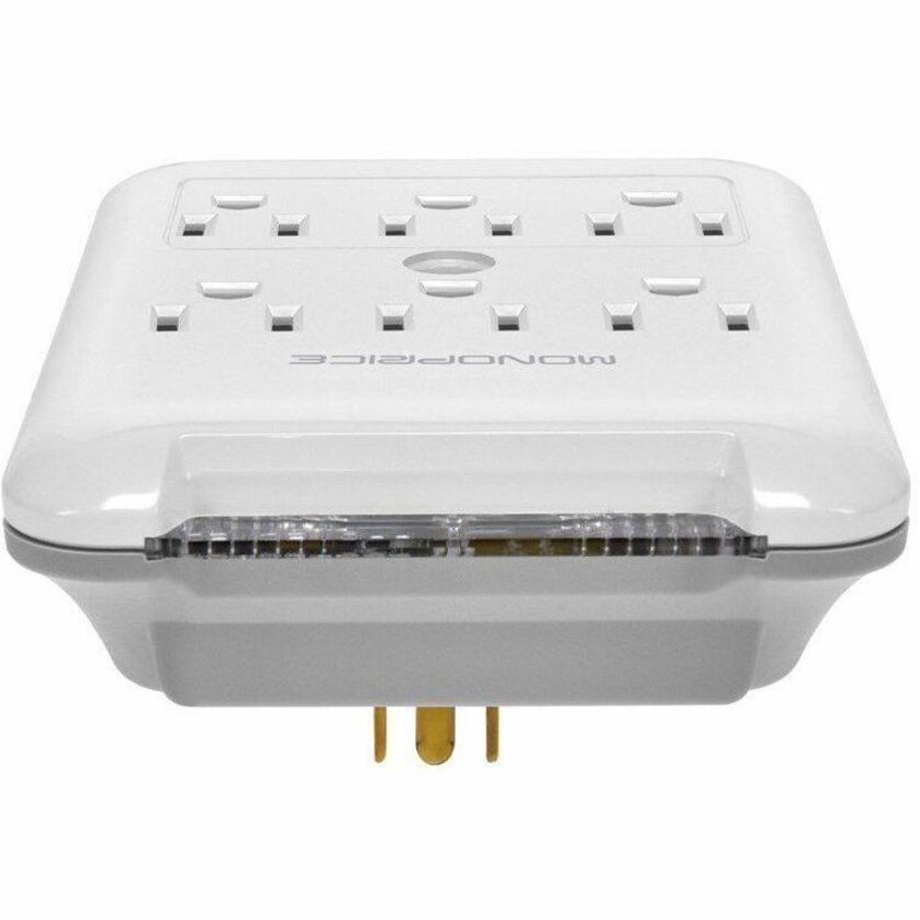 Monoprice 6 Outlet Power Surge Protector Slim Wall Tap - 540 Joules