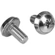 StarTech.com Rack Screws - 20 Pack - Installation Tool - 12 mm M6 Screws - M6 Nuts - Cabinet Mounting Screws and Cage Nuts