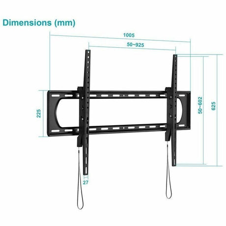Monoprice Wall Mount for TV, Display - Black
