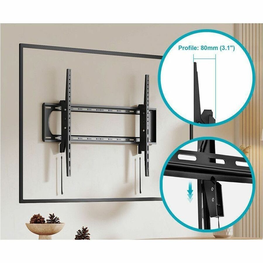 Monoprice Wall Mount for TV, Display - Black