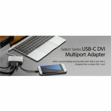 Monoprice Select Series USB-C to DVI USB-C USB-A Multiport Adapter