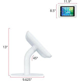 The Joy Factory Elevate II Countertop Kiosk for iPad 9.7 5th Generation | Air (White)