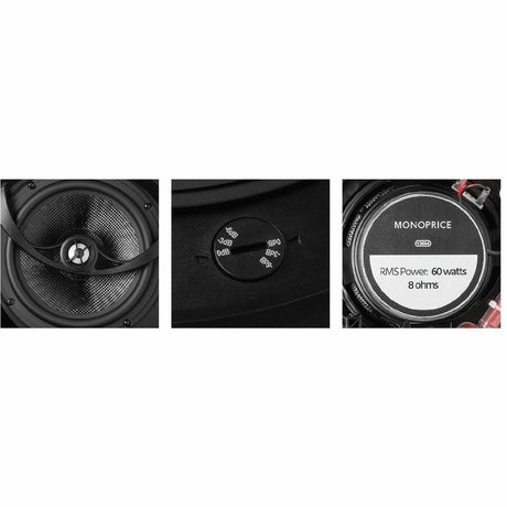 Monoprice Alpha 13684 Speaker - 60 W RMS - 120 W PMPO - 2-way - 2 Pack