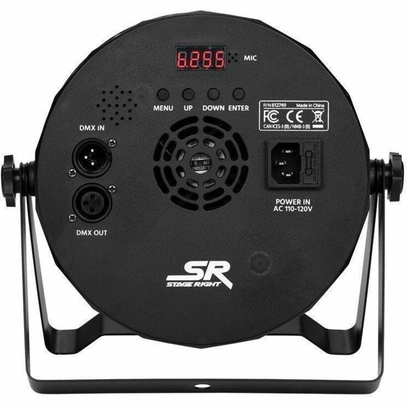 Stage Right 9x10W Quad LED Flat PAR RGBW Stage Wash Light 90W Output