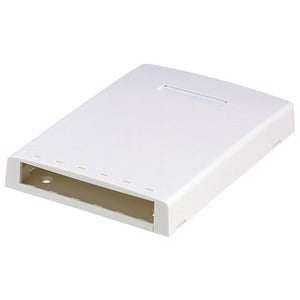 6PORT E-IVORY SURFACE MOUNT BOX