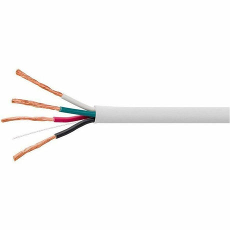 Monoprice Speaker Wire, CL2 Rated, 4-Conductor, 16AWG, 1000ft, White