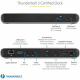 StarTech.com Thunderbolt 3 Dock - Dual Monitor 4K 60Hz TB3 Laptop Docking Station with DisplayPort - 85W Power Delivery - 3x USB 3.0, GbE