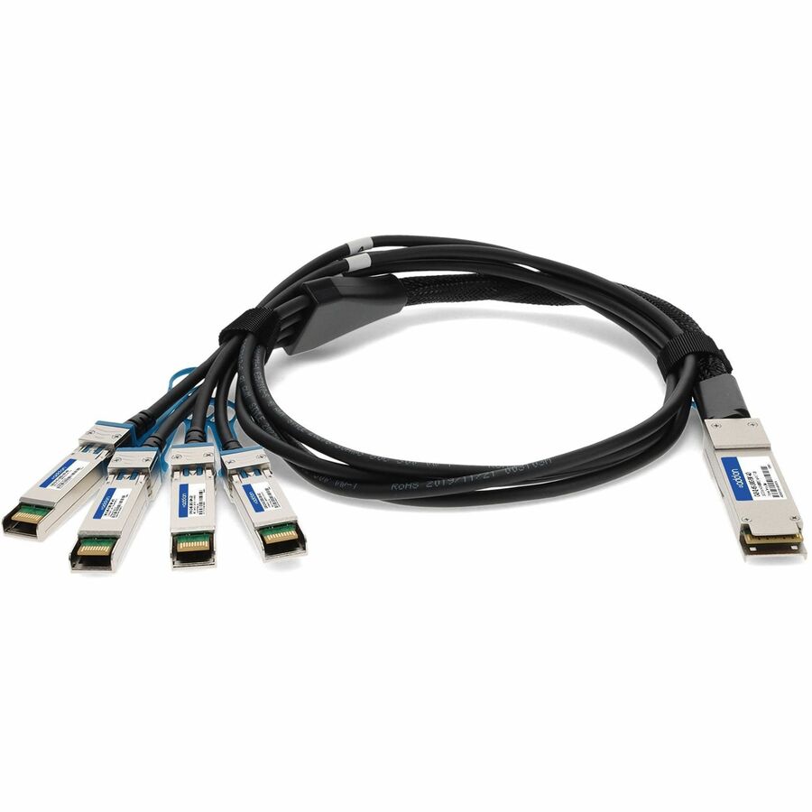 AddOn Arista Networks CAB-Q-4S-100G-5M Compatible TAA Compliant 100GBase-CU QSFP28 to 4xSFP28 Direct Attach Cable (Passive Twinax, 5m)
