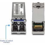 TRENDnet SFP to RJ45 Industrial Single-Mode LC Module (10km); TI-MGBS10; 1000Base-LX Industrial SFP; Compliant with IEEE 802.3z Gigabit Ethernet; Data Rates of up to 1.25Gbps; Lifetime Protection