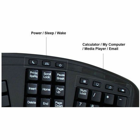 ERGONOMIC TOUCHPAD KEYBOARD USB