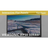 ViewSonic IFP7550 75 Inch ViewBoard 4K Interactive Flat Panel Display with 20-Point Touch, Integrated Microphone and HDMI, RJ45