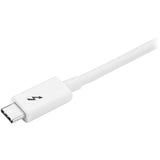 StarTech.com 6.6ft (2m) Thunderbolt 3 Cable, 20Gbps, 100W PD, 4K Video, Thunderbolt-Certified, Compatible w/ TB4/USB 3.2/DisplayPort