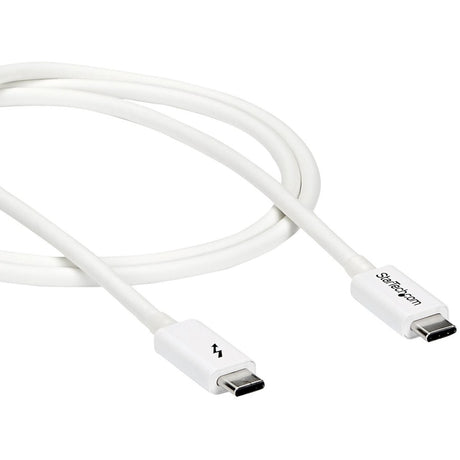 StarTech.com 3.3ft (1m) Thunderbolt 3 Cable, 20Gbps, 100W PD, 4K Video, Thunderbolt-Certified, Compatible w/ TB4/USB 3.2/DisplayPort