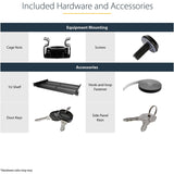 StarTech.com 4-Post 12U Wall Mount Network Cabinet, 19" Hinged Wall-Mounted Server Rack for IT Equipment, Flexible Lockable Rack Enclosure