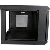 StarTech.com 2-Post 6U Wall Mount Network Cabinet, 19" Wall-Mounted Server Rack for Data / IT Equipment, Small Lockable Rack Enclosure