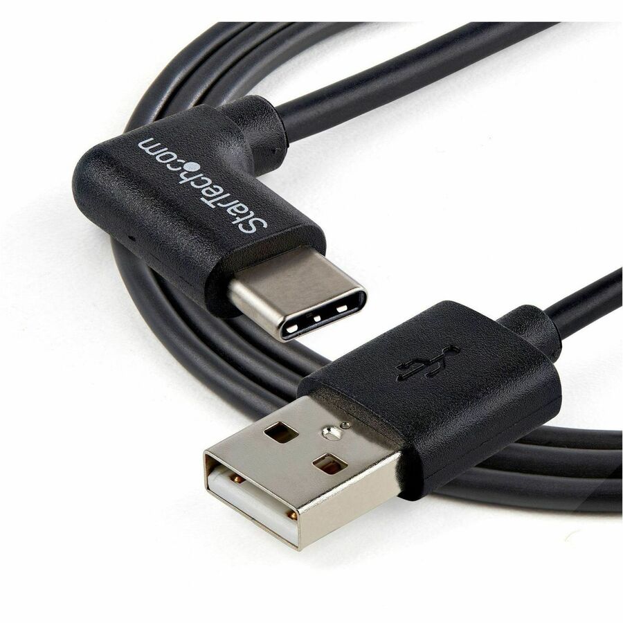 StarTech.com 1m 3ft USB to USB C Cable - Right Angle USB Cable - M/M - USB 2.0 Cable - USB Type C - USB A to USB C Cable