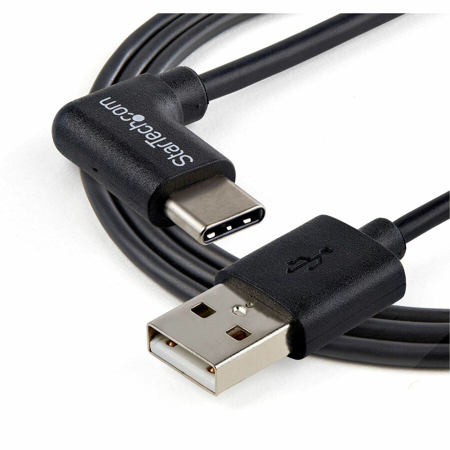StarTech.com 1m 3ft USB to USB C Cable - Right Angle USB Cable - M/M - USB 2.0 Cable - USB Type C - USB A to USB C Cable