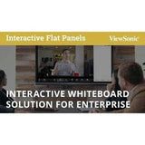 ViewSonic IFP6550 65 Inch ViewBoard 4K Interactive Flat Panel Display with 20-Point Touch, Integrated Microphone and HDMI, RJ45