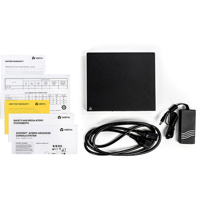 Vertiv Avocent ACS800 - 4-PortSerial Console with external AC/DC Power Brick - US Power Cord