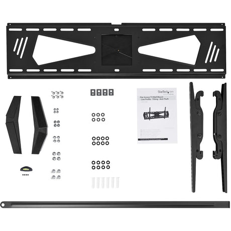 StarTech.com Low Profile TV Mount - Tilting - Anti-Theft - Flat Screen TV Wall Mount for 37" to 75" TVs - VESA Wall Mount