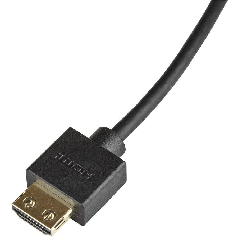 StarTech.com 6.6ft (2m) Slim HDMI 2.0 Cable, 4K 60Hz High Speed HDMI Cable w/ Ethernet, HDR10, HDMI Cord, M/M Gripping Connectors