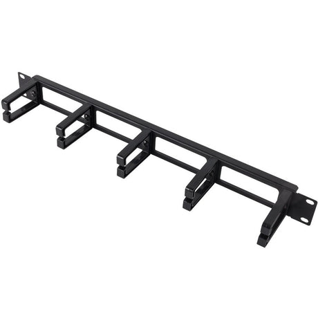 Rack Solutions 1U Horizontal Plastic D-Ring Pass Thru Cable Management Bar