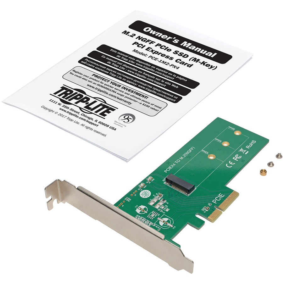 Eaton Tripp Lite Series M.2 NGFF PCIe SSD (M-Key) PCI Express (x4) Card